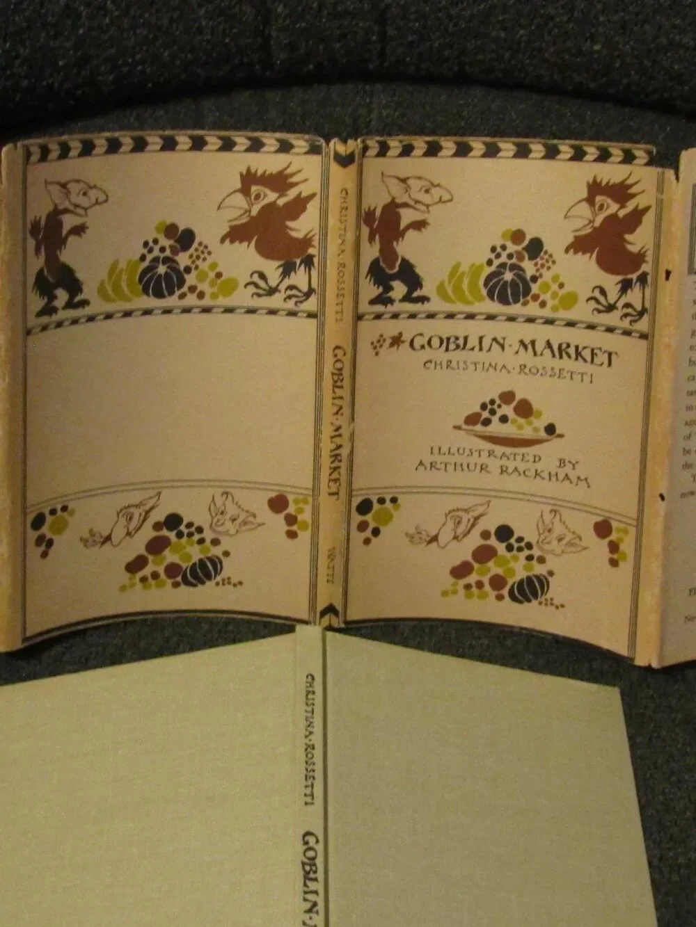 1972 HC/DJ GOBLIN MARKET Christinia Rossetti & Arthur Rackham Color Plates NEC